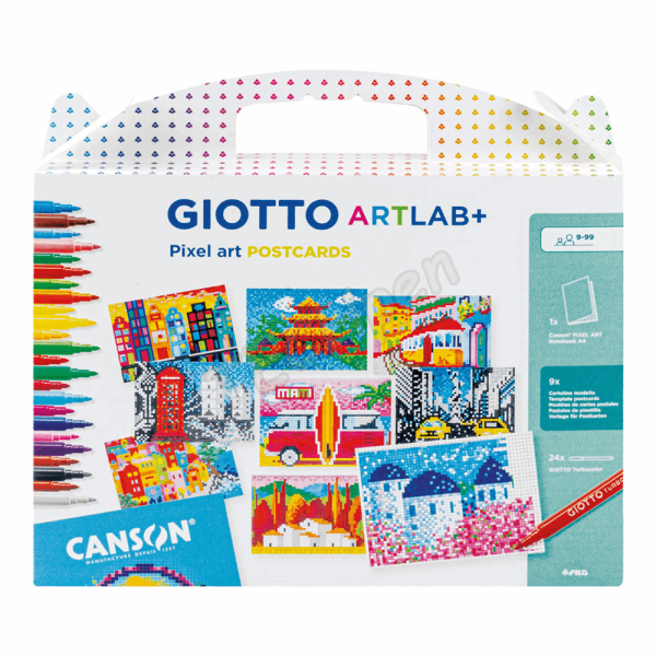 GIOTTO ArtLab+ Pixel Art MAXI Postcards 000582800
