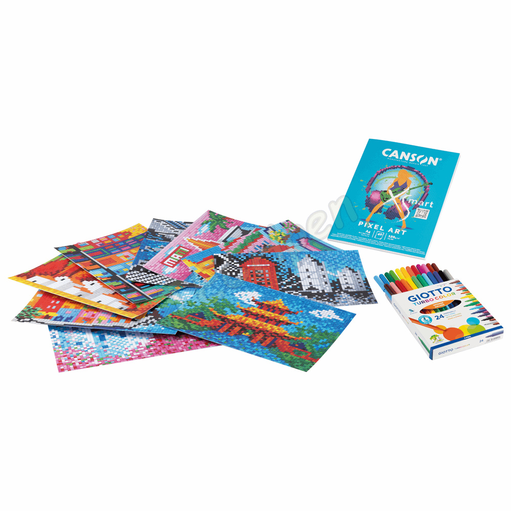 GIOTTO ArtLab+ Pixel Art MAXI Postcards 000582800