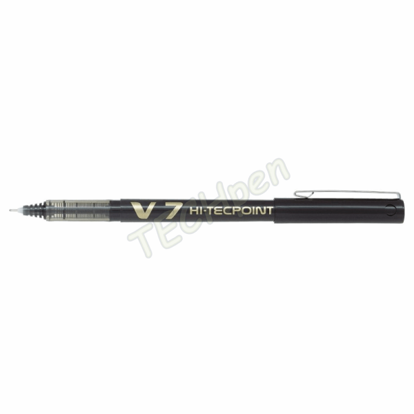 PILOT ΣΤΥΛΟ ΥΓΡΗΣ ΜΕΛΑΝΗΣ V7 HI-TECPOINT MEDIUM 0,7mm ΚΑΠΑΚΙ ΜΕ ΚΛΙΠ ΜΑΥΡΟΣ BX-V7B