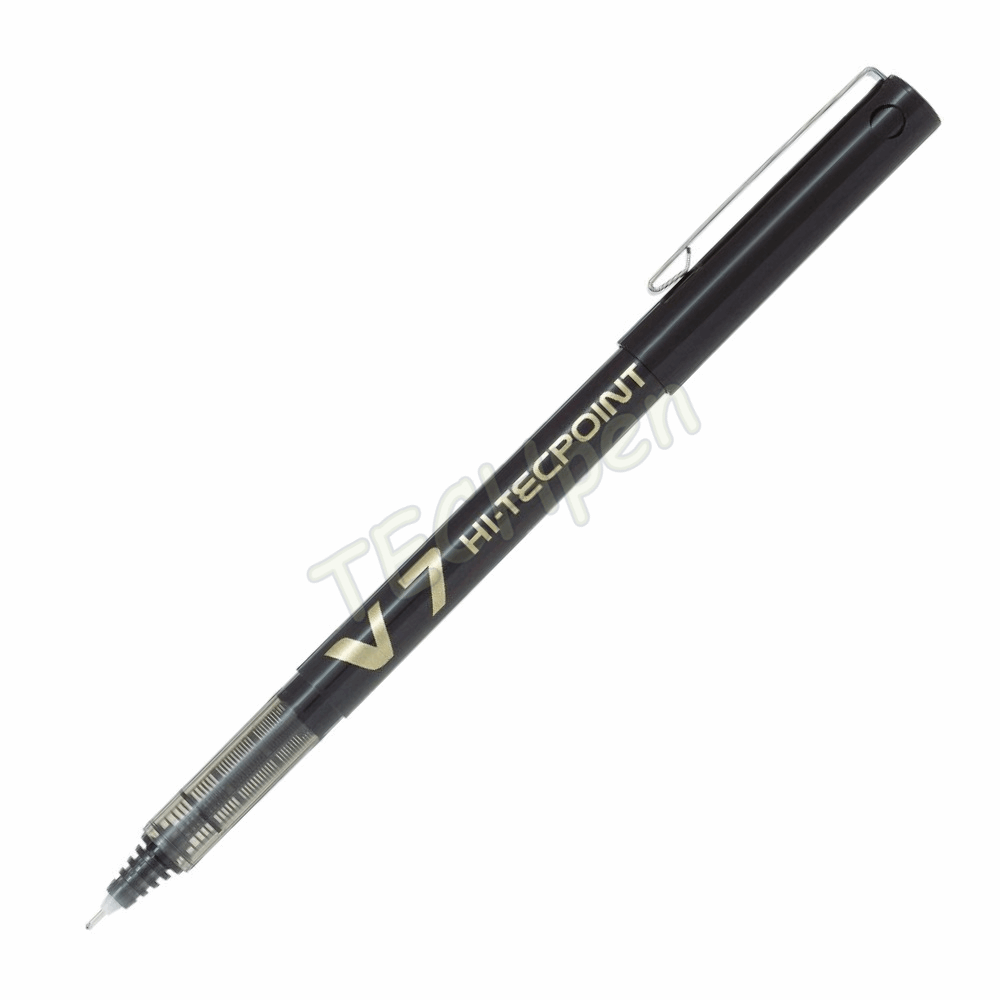 PILOT ΣΤΥΛΟ ΥΓΡΗΣ ΜΕΛΑΝΗΣ V7 HI-TECPOINT MEDIUM 0,7mm ΚΑΠΑΚΙ ΜΕ ΚΛΙΠ ΜΑΥΡΟΣ BX-V7B