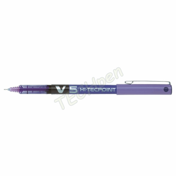 PILOT ΣΤΥΛΟ ΥΓΡΗΣ ΜΕΛΑΝΗΣ V5 HI-TECPOINT FINE 0,5mm ΚΑΠΑΚΙ ΜΕ ΚΛΙΠ MΩΒ BX-V5V