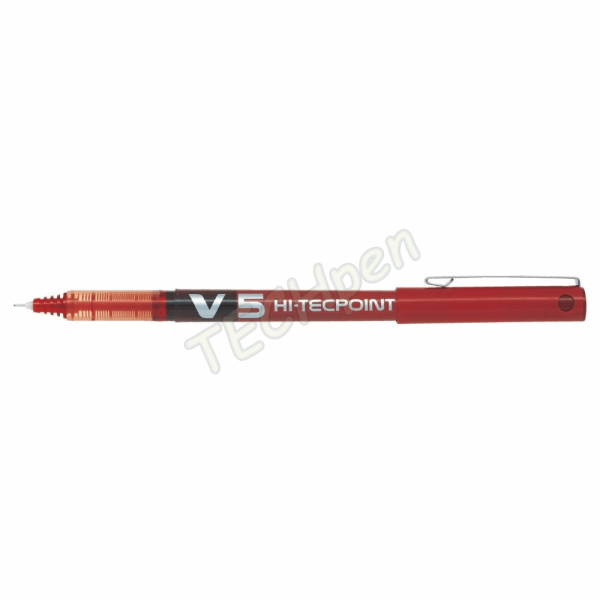 PILOT ΣΤΥΛΟ ΥΓΡΗΣ ΜΕΛΑΝΗΣ V5 HI-TECPOINT FINE 0,5mm ΚΑΠΑΚΙ ΜΕ ΚΛΙΠ ΚΟΚΚΙΝΟΣ BX-V5R