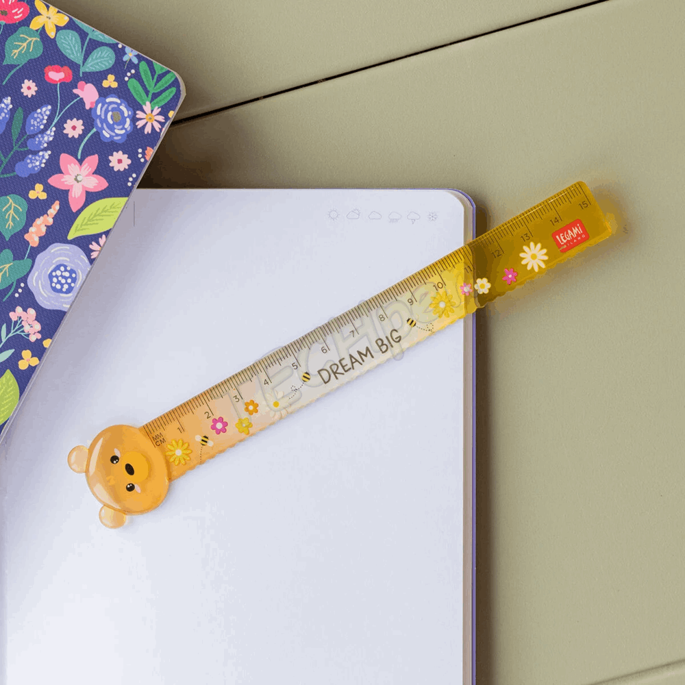 LEGAMI BTS 2026 - RUCAT0003 TEDDY BEAR RULER - RULER - TO BE DEFINED - 15 cm