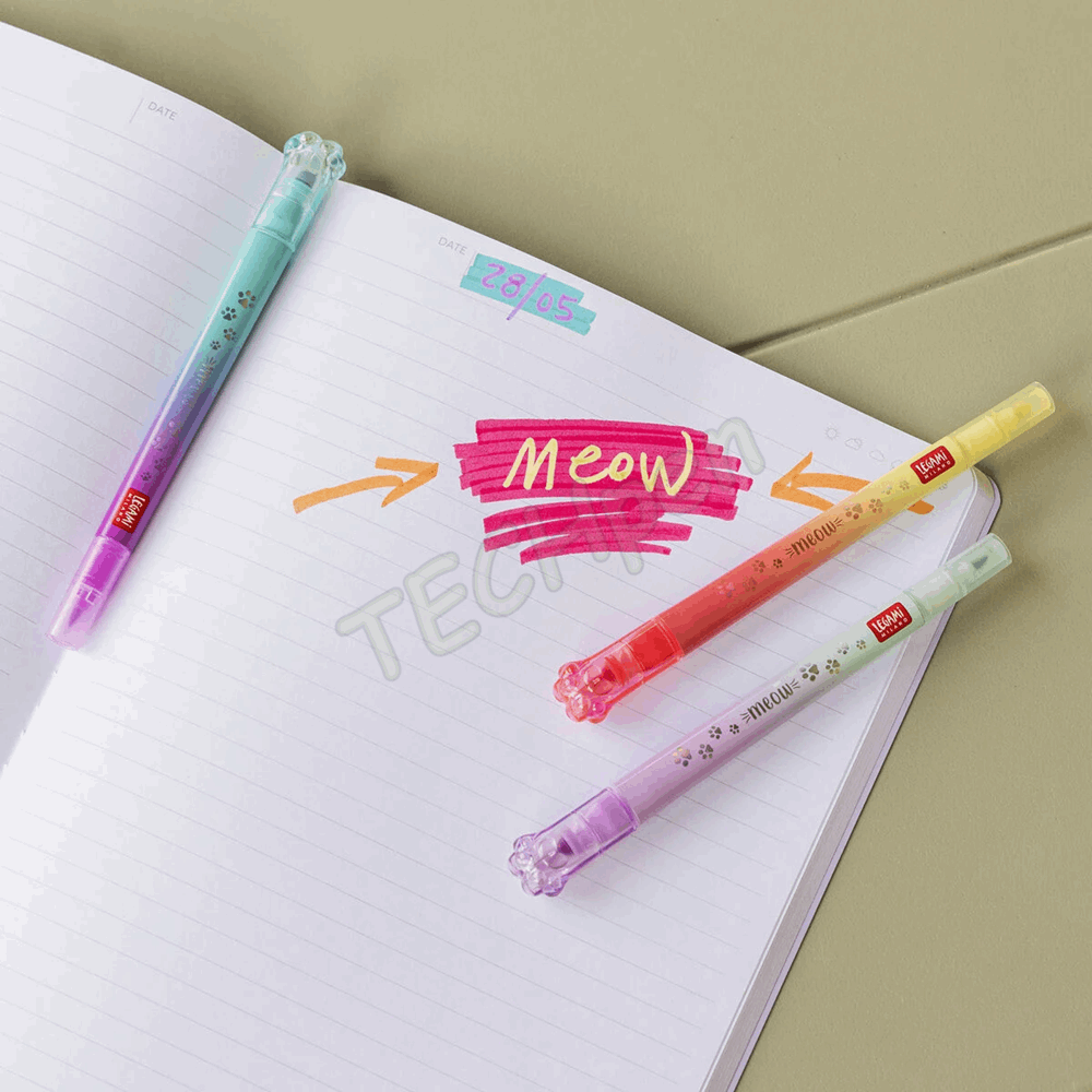 LEGAMI COH0001 MEOW - SET OF 6 DUAL-TIP LAYERING MAR - MULTICOLOR INK