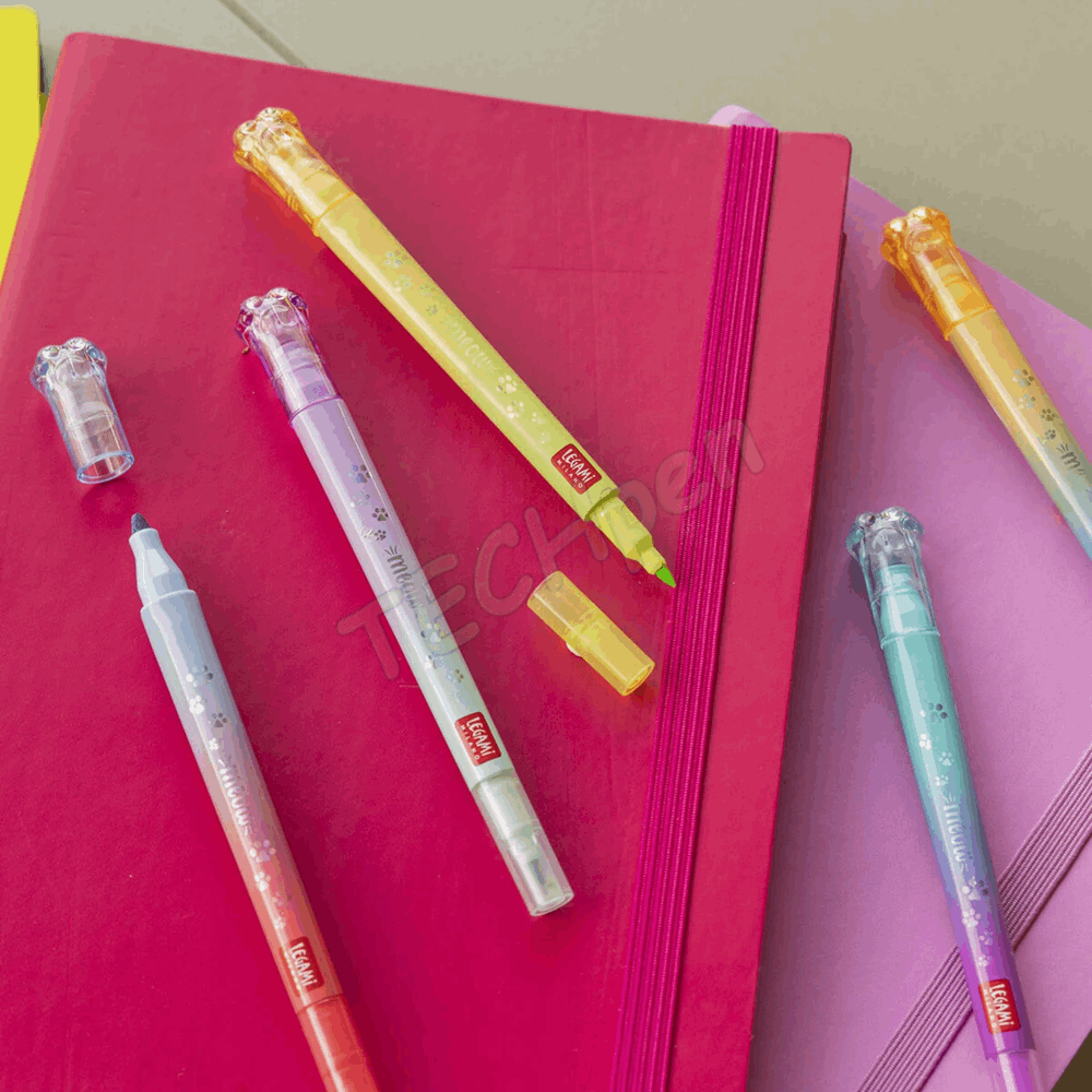LEGAMI COH0001 MEOW - SET OF 6 DUAL-TIP LAYERING MAR - MULTICOLOR INK