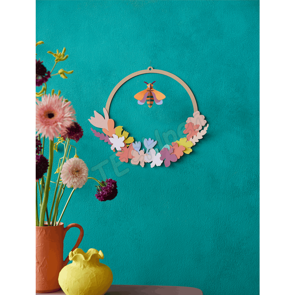 ROOF POP OUT MEADOW WREATH POP06
