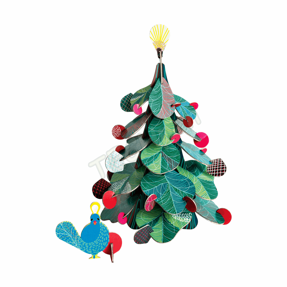 ROOF IMA58 CHRISTMAS TREE PEACOCK SMALL