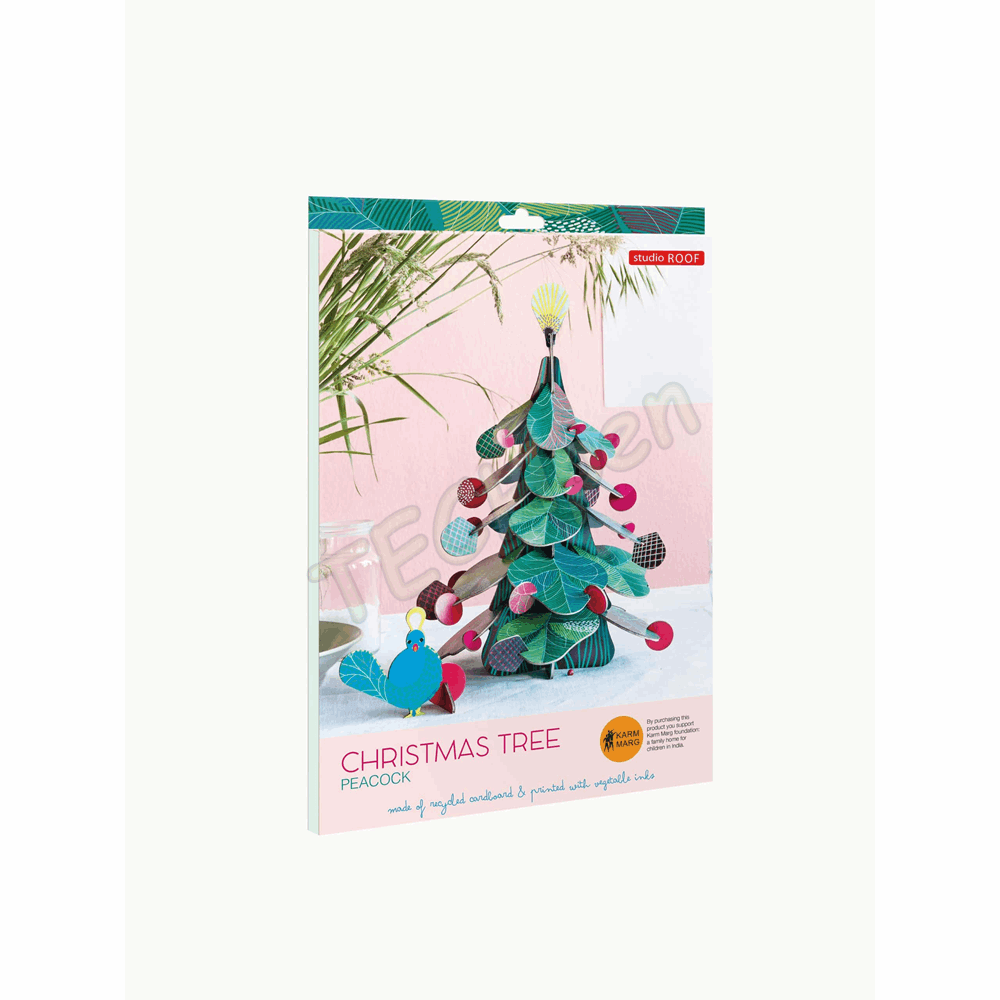 ROOF IMA58 CHRISTMAS TREE PEACOCK SMALL