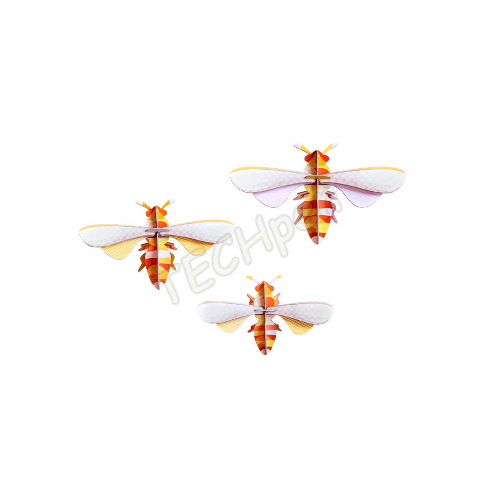ROOF TTM110 GIANT HONEY BEES, SET OF 3
