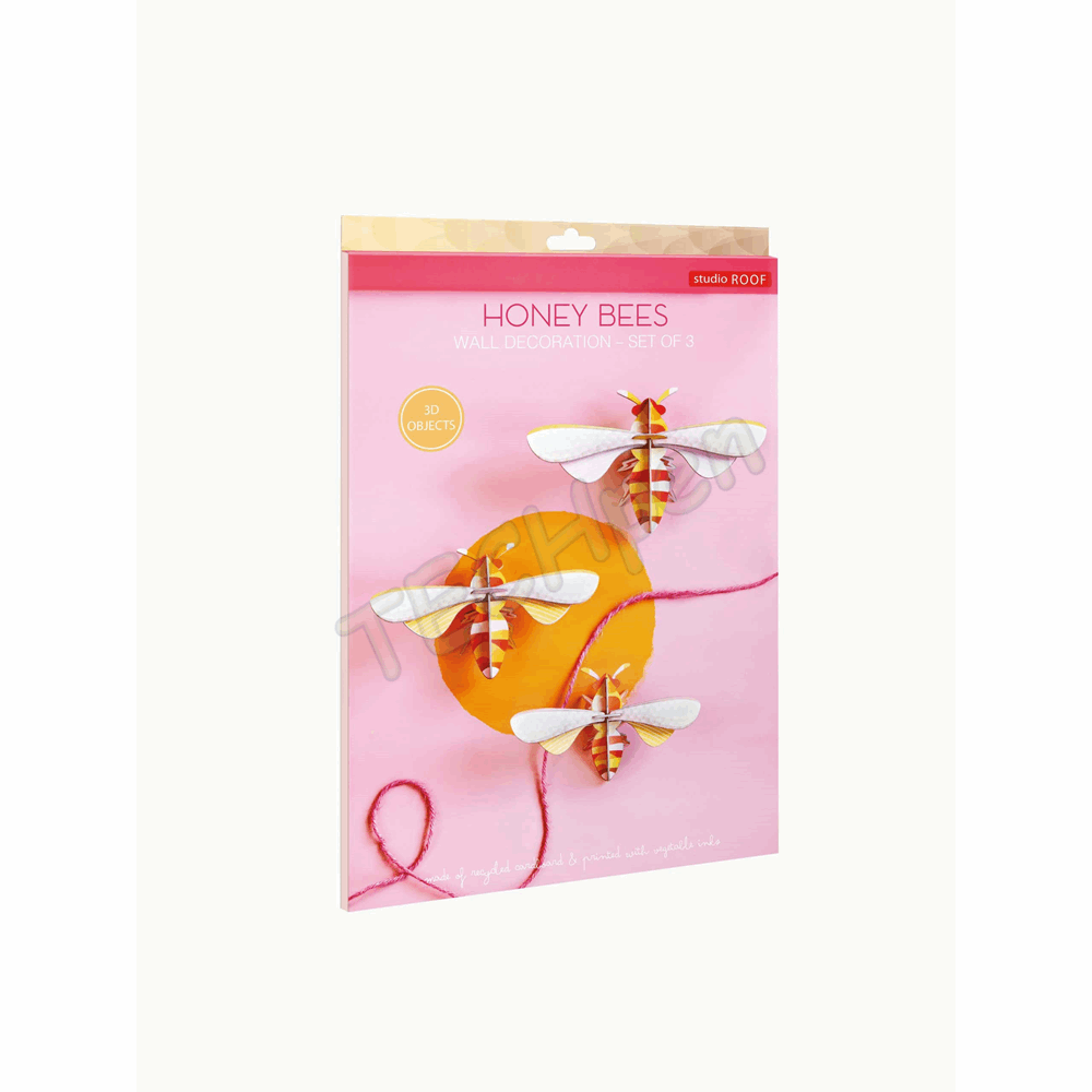 ROOF TTM110 GIANT HONEY BEES, SET OF 3