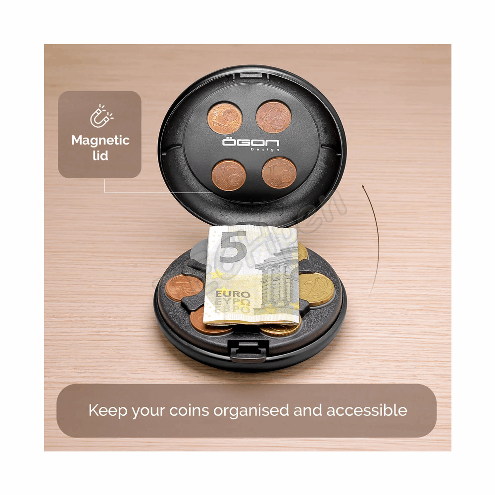 OGON CD BLACK EURO COIN DISPENCER