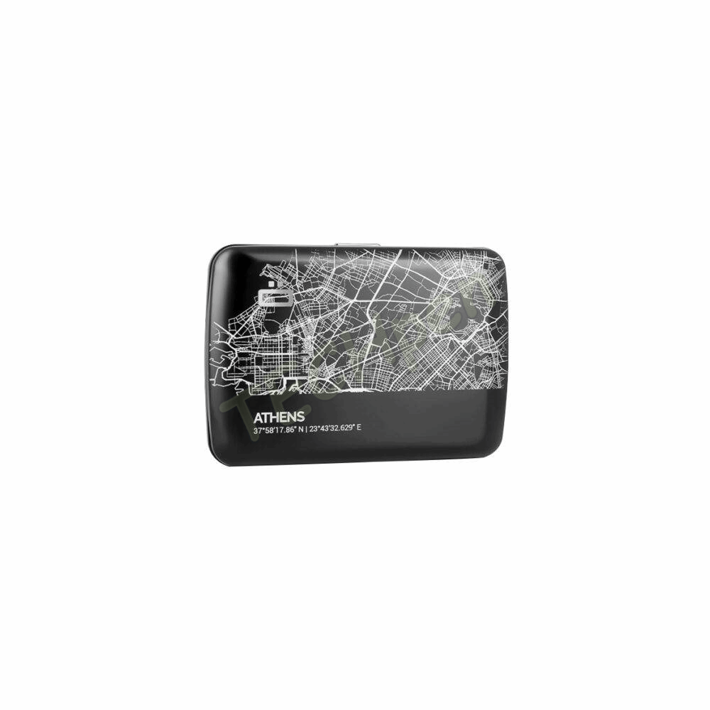 OGON V2 CITY MAP ATHENS BAMBOO STOCKHOLM WALLET