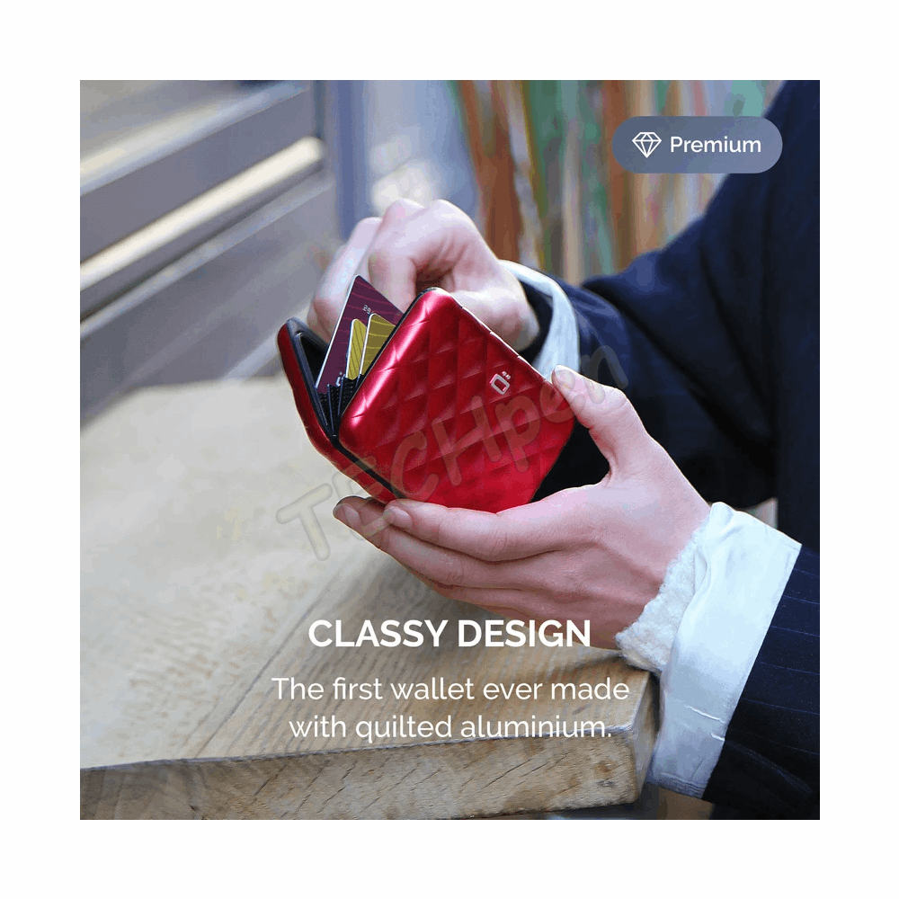 OGON QB RED QUILTED BUTTON