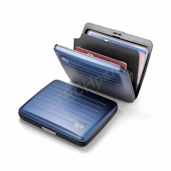 OGON V2L_NAVY_BLUE BIG NAVY BLUE STOCKHOLM WALLET