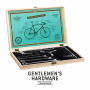 GENTLEMENS BICYCLE TOOL KIT IN WOODEN BOX GEN292