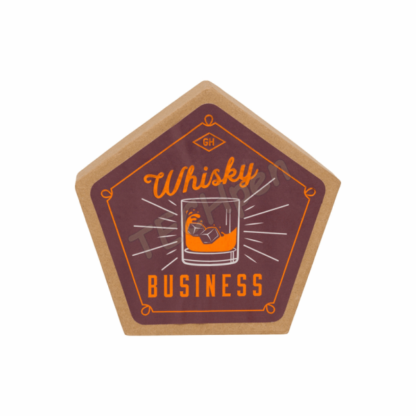 GENTLEMENS GEN661 CERAMIC COASTER, SET OF 4 - WHISKY