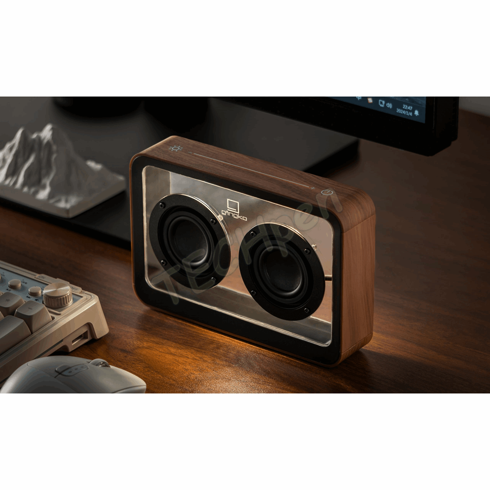 GINGKO G037WT MAGE SEE-THROUGH BLUETOOTH SPEAKER WALNUT