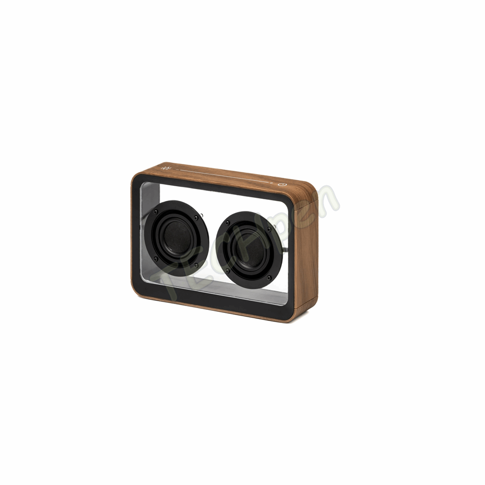 GINGKO G037WT MAGE SEE-THROUGH BLUETOOTH SPEAKER WALNUT