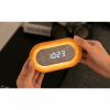 GINGKO G076O-AH LUMOS CLOCK OVAL WHITE ASH