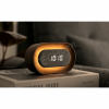 GINGKO G076O-WT LUMOS CLOCK OVAL WALNUT