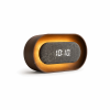 GINGKO G076O-WT LUMOS CLOCK OVAL WALNUT