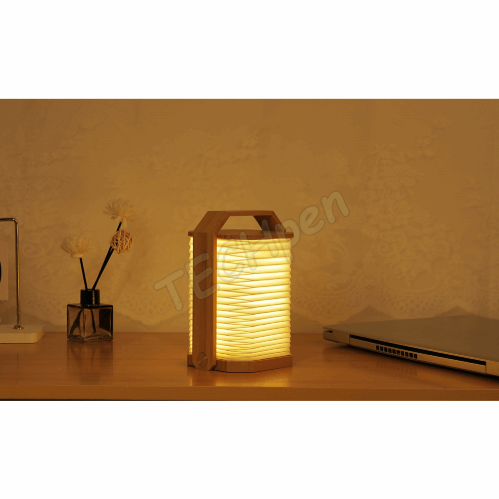 GINGKO G033BO SMART ORIGAMI LAMP NATURAL BAMBOO