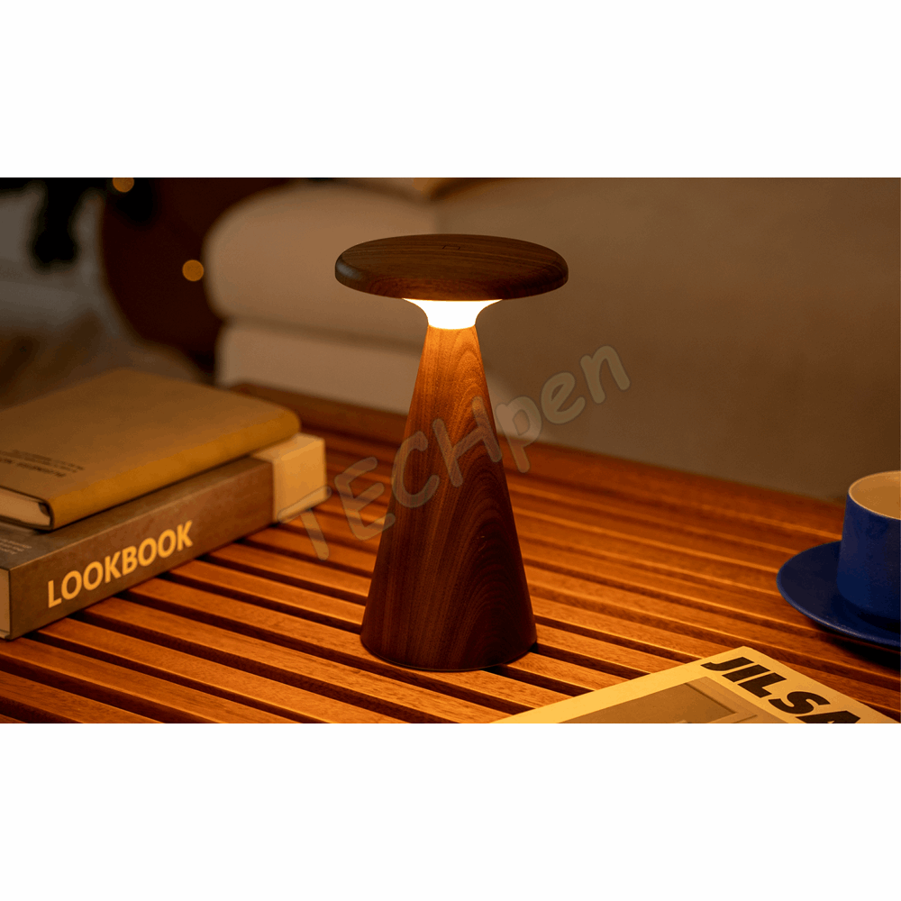 GINGKO G056L-WT SYLVA TABLE LAMP LARGE WALNUT