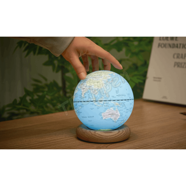 GINGKO G038M-AH ATLASGLOBE LAMP LIGHT SKYBLUE MINI WHITE ASH  BASE