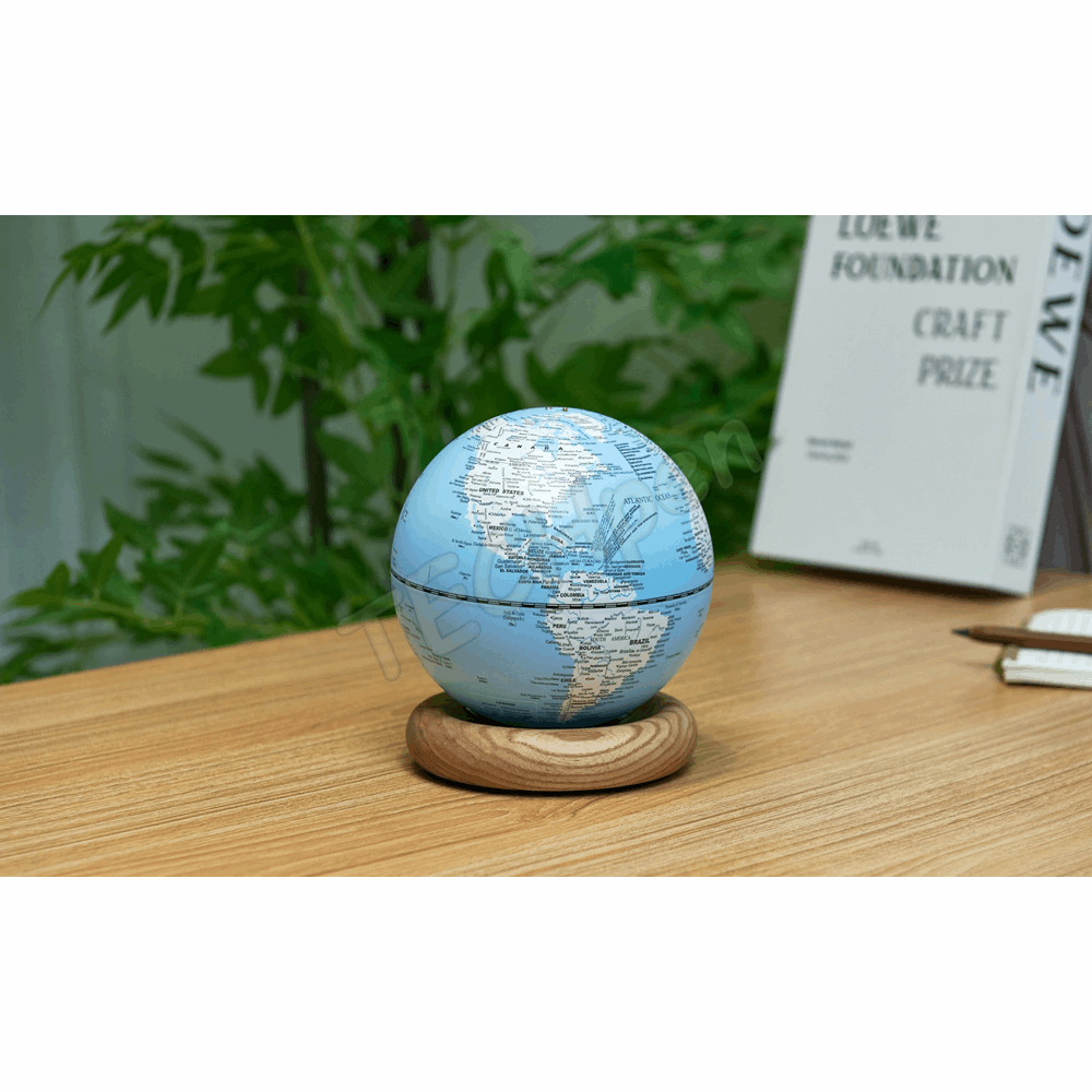 GINGKO G038M-AH ATLASGLOBE LAMP LIGHT SKYBLUE MINI WHITE ASH  BASE