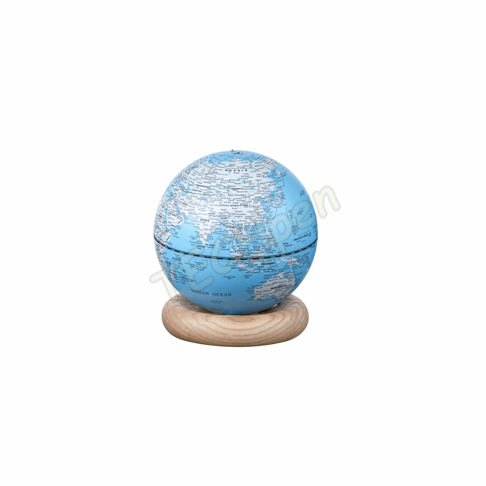 GINGKO G038M-AH ATLASGLOBE LAMP LIGHT SKYBLUE MINI WHITE ASH  BASE