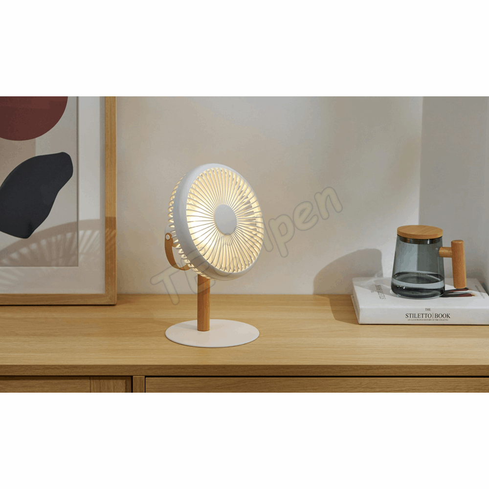 GINGKO G032WE Beyond Detachable Desk Fan/ Light Cream White