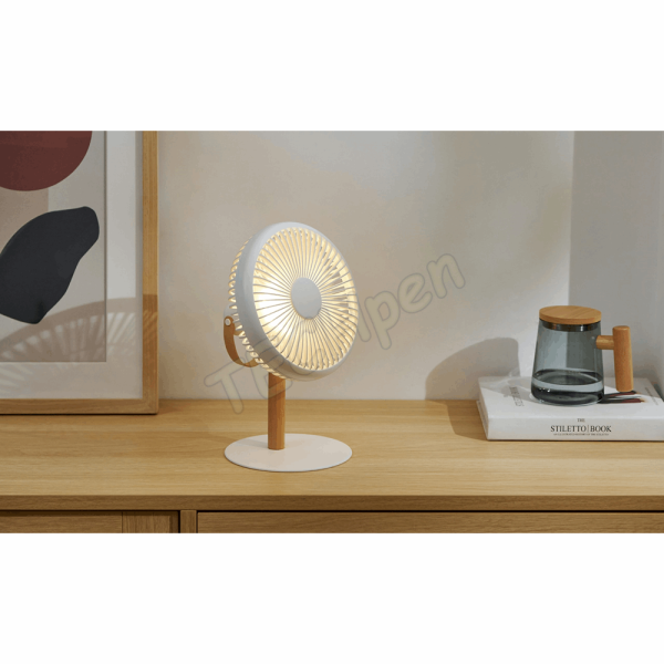GINGKO G032WE Beyond Detachable Desk Fan/ Light Cream White