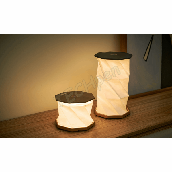 GINGKO G035WT TWIST HEXAGON LIGHT SOLID WALNUT DESIGN