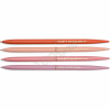 DESIGNWORKSINK DPSM-2026 TWISTY SLIM METAL PEN SET - MOTIVATION (SET OF 4)