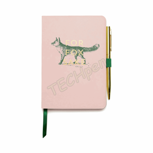 DESIGNWORKSINK VINTAGE SASS NOTEBOOK WITH PEN - FOR FOX SAKE NWP-1001