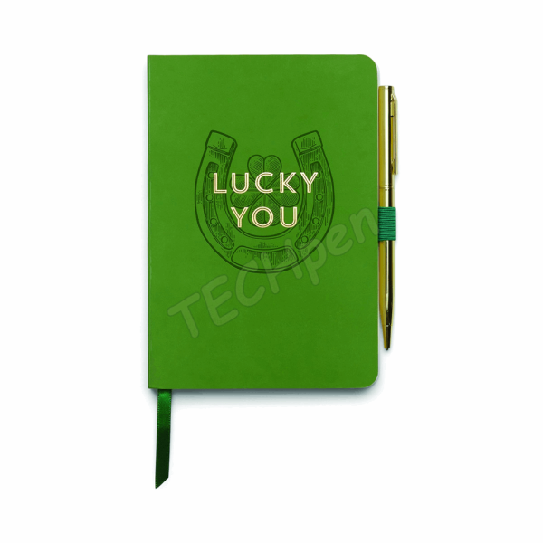 DESIGNWORKSINK VINTAGE SASS NOTEBOOK WITH PEN - LUCKY YOU NWP-1009