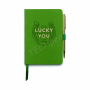 DESIGNWORKSINK VINTAGE SASS NOTEBOOK WITH PEN - LUCKY YOU NWP-1009