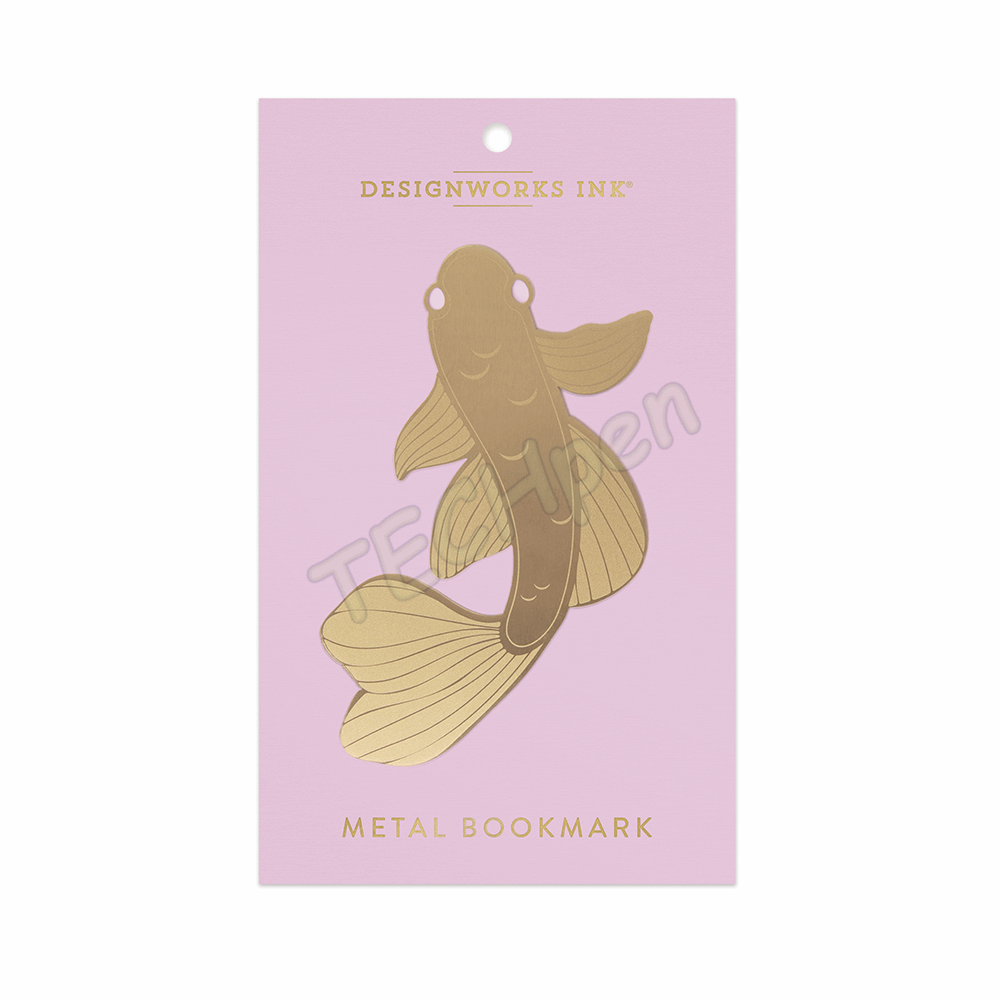 DESIGNWORKSINK DBM-1007 METAL BOOKMARK - KOI FISH