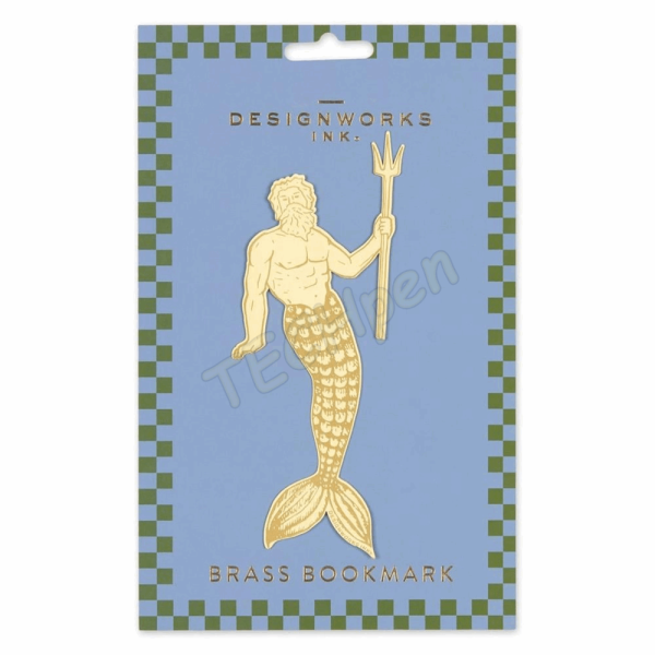 DESIGNWORKSINK DBM-1021EU BRASS BOOKMARK - POSEIDON