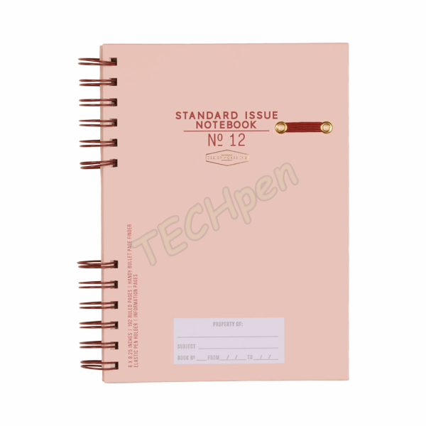DESIGNWORKSINK JS892-2022EU STANDARD ISSUE PLANNER NOTEBOOK NO. 12 - ROSEWOOD + BLUSH