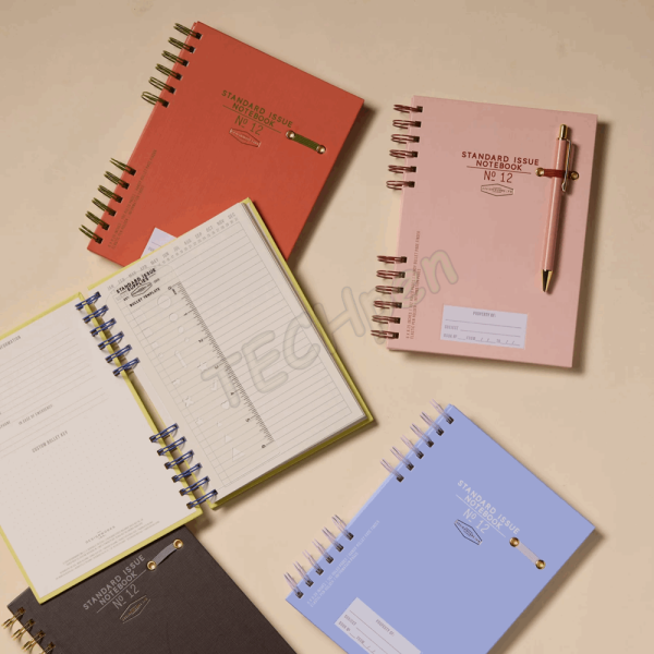 DESIGNWORKSINK JS892-2022EU STANDARD ISSUE PLANNER NOTEBOOK NO. 12 - ROSEWOOD + BLUSH