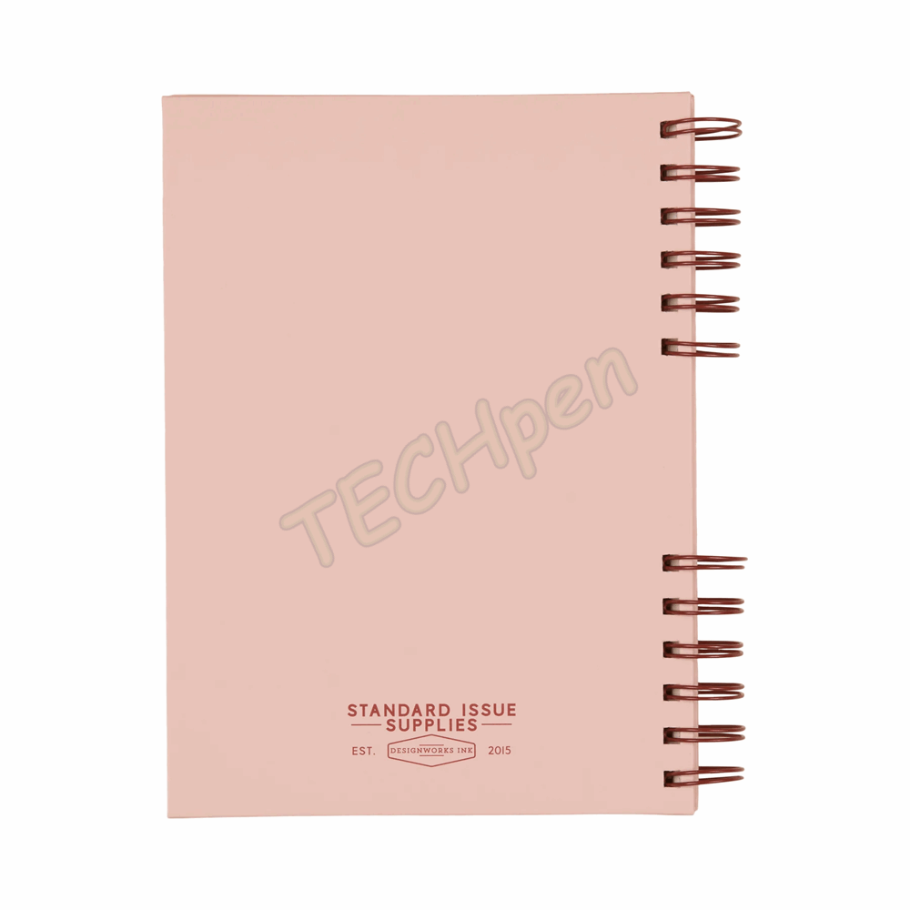 DESIGNWORKSINK JS892-2022EU STANDARD ISSUE PLANNER NOTEBOOK NO. 12 - ROSEWOOD + BLUSH
