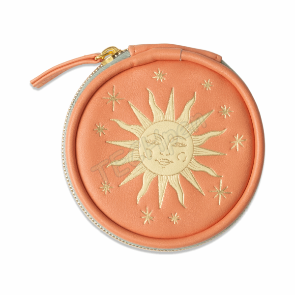 DESIGNWORKSINK DSB-1007EU VEGAN LEATHER PILL CASE - TERRACOTTA SUN