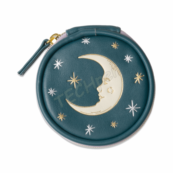DESIGNWORKSINK DSB-1008EU VEGAN LEATHER PILL CASE - TEAL MOON