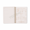 DESIGNWORKSINK JTW68-1018EU TULIP A5 TWIN WIRE NOTEBOOK - BLUE LATTICE