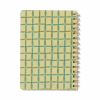 DESIGNWORKSINK JTW68-1020EU TULIP A5 TWIN WIRE NOTEBOOK - GREEN LATTICE