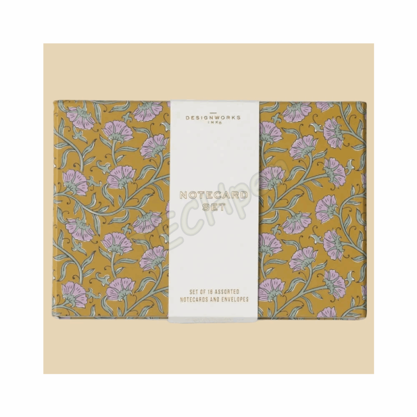 DESIGNWORKSINK NCS-1004EU VINTAGE FLORAL NOTECARDS - SET OF 16 ASSORTED (FSC MIX CREDIT)