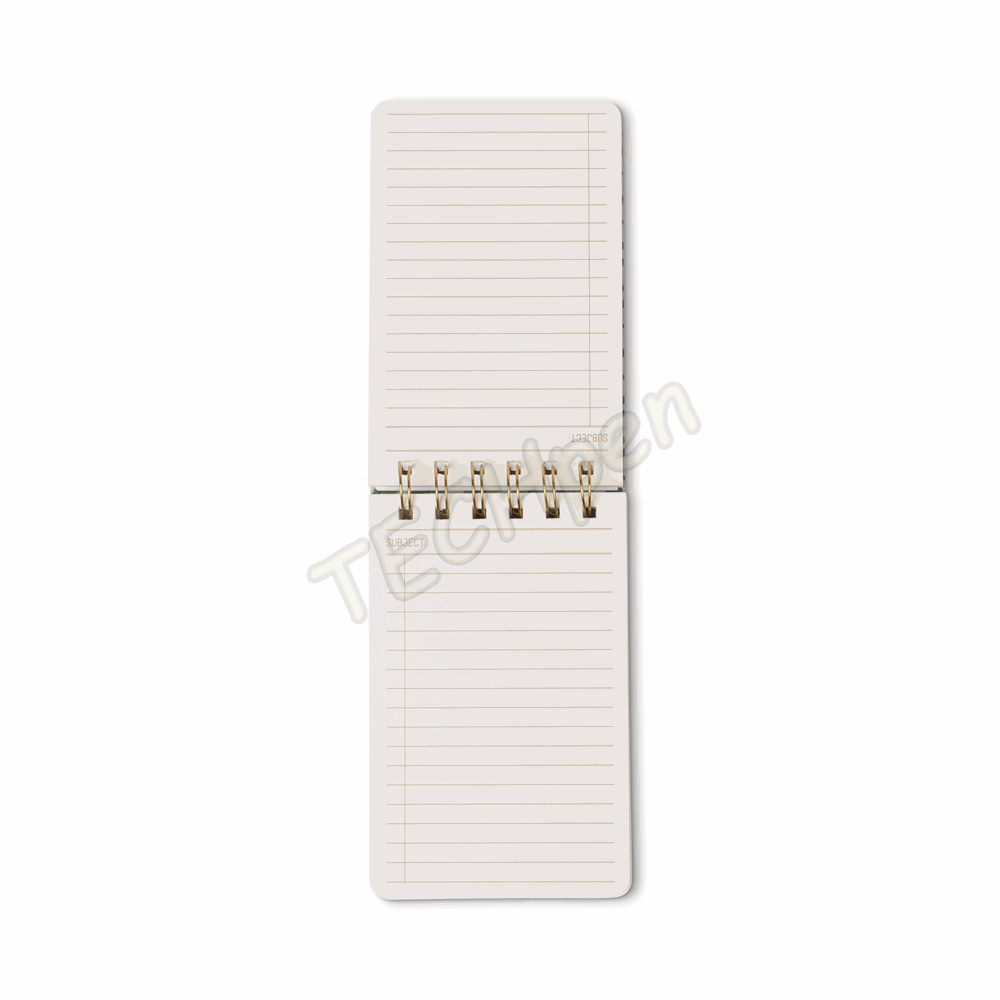 DESIGNWORKSINK PPS56-2048EU TULIP TWIN WIRE NOTEPAD - GREEN VINE