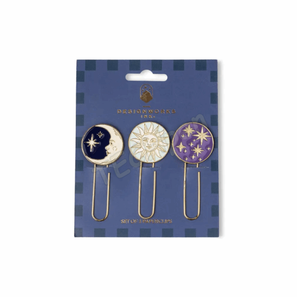 DESIGNWORKSINK PWC-1005EU SET OF 3 PAPERCLIPS - CELESTIAL