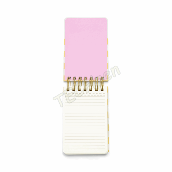 DESIGNWORKSINK ST46-1003 TWIN WIRE CHUNKY NOTEPAD - CHECKS